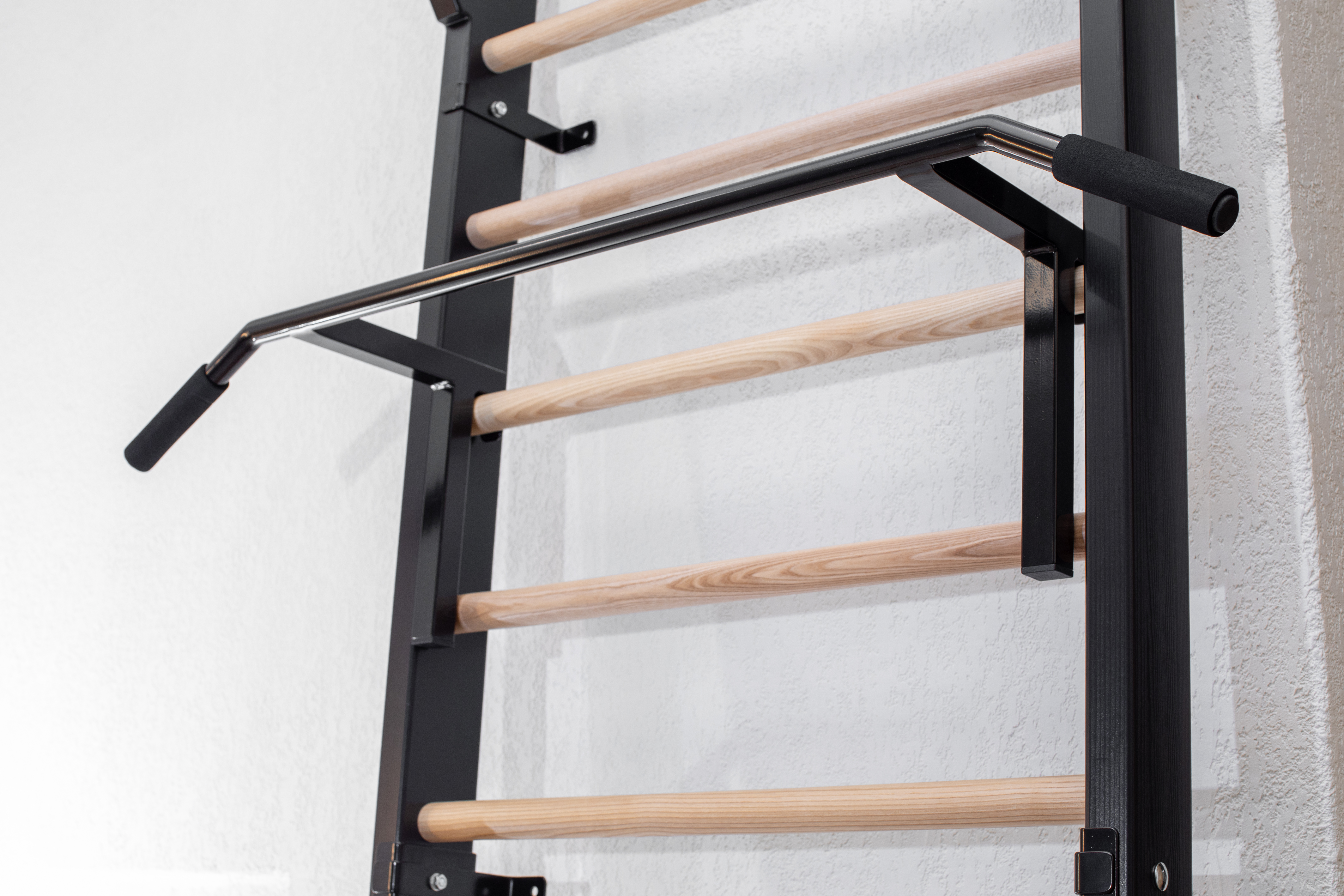 Metal Swedish Ladder Wall Bars 250 cm Pull Up Bar 